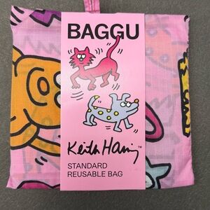 NWT BAGGU KEITH HARING PETS Standard Size Reusable Bag